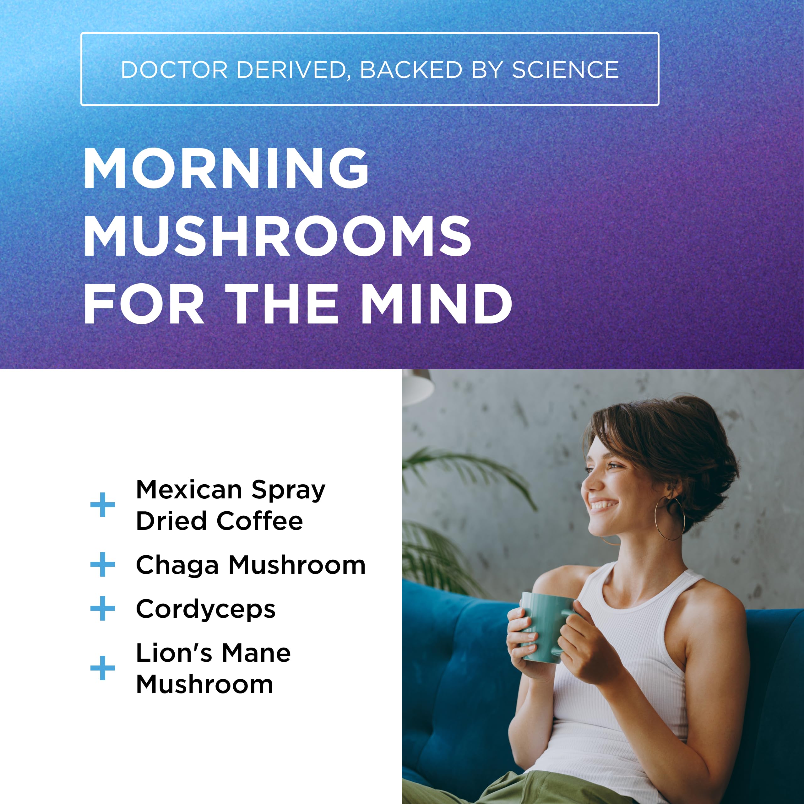 Dr. Emil Mushroom Coffee morning cup suggests steady energy and clarity