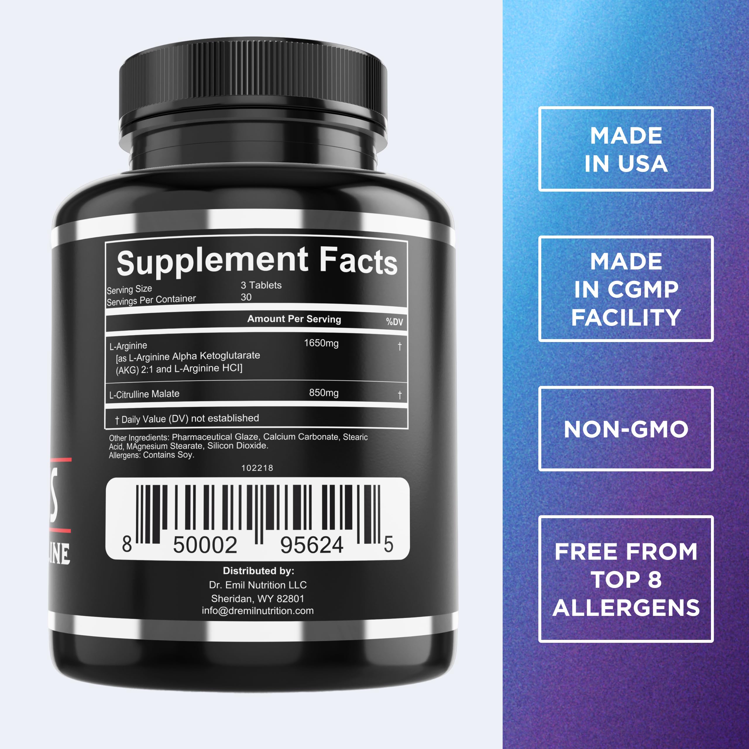 DR. EMIL NUTRITION Arginine Plus tablets ready for daily use