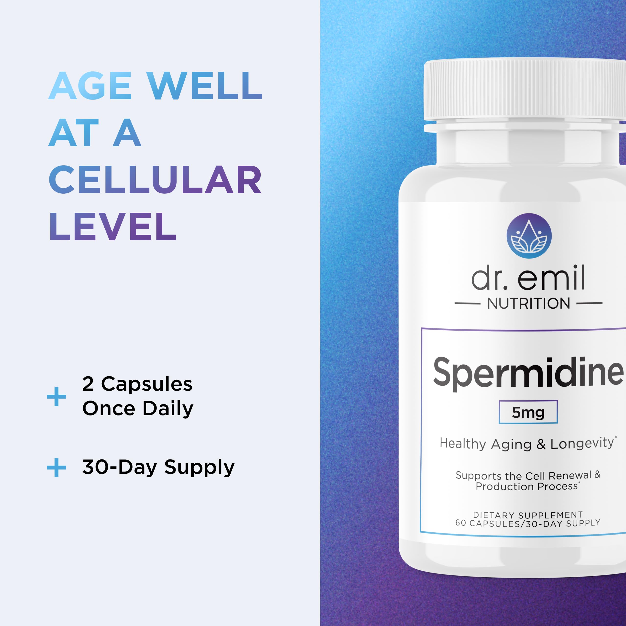 DR. EMIL NUTRITION capsules in hand for everyday wellness
