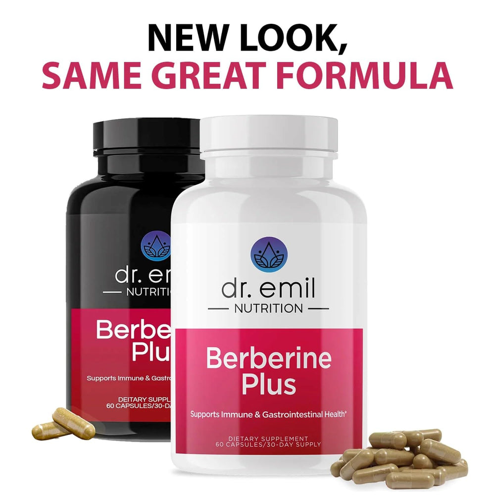 DR. EMIL NUTRITION Berberine with cinnamon capsules shows a flavorful daily option.