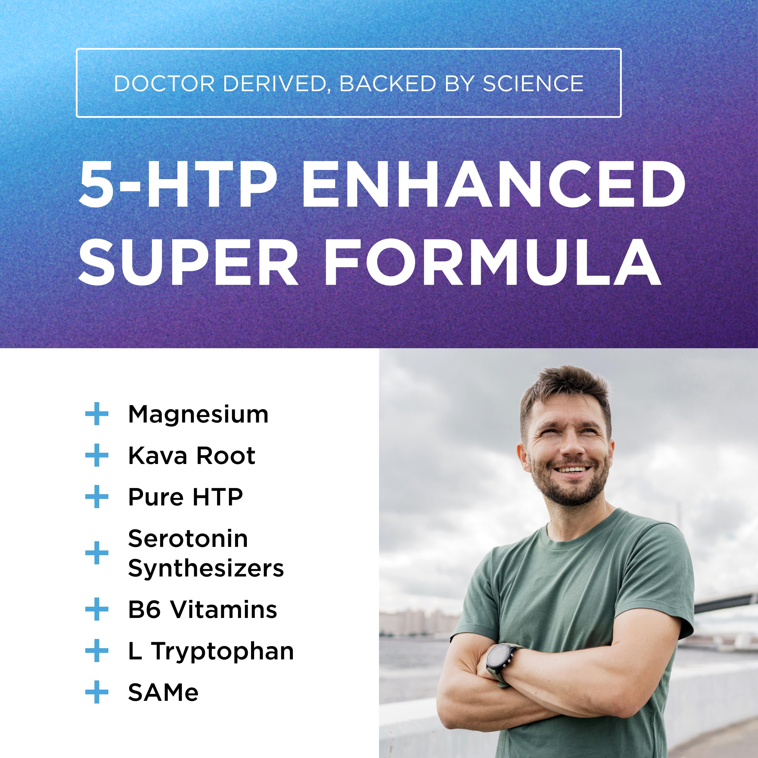 DR. EMIL NUTRITION Elite 5-HTP with kava capsules for calming evenings.