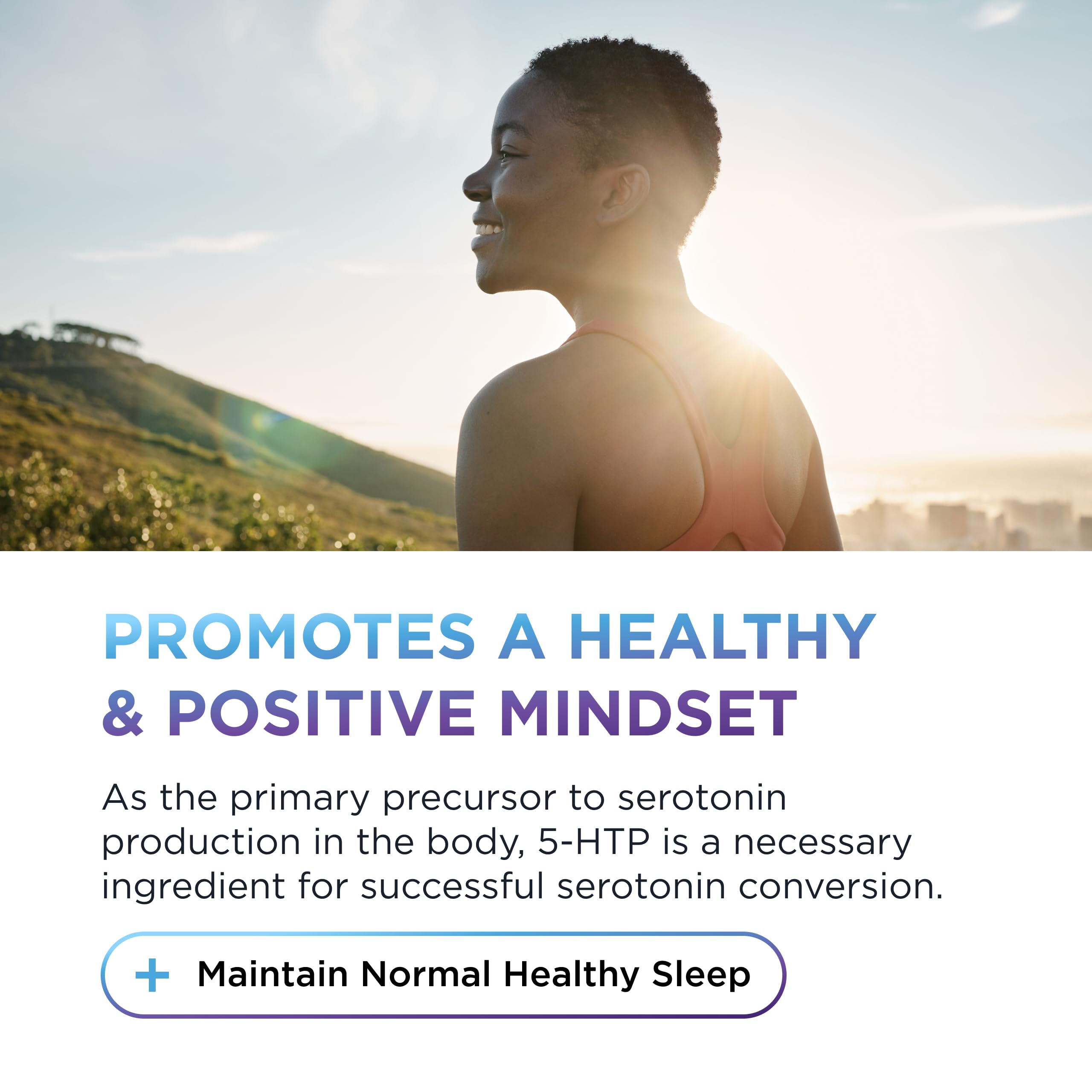 Magnesium, SAM-e and B6 icons with DR. EMIL NUTRITION Elite 5-HTP ingredients.