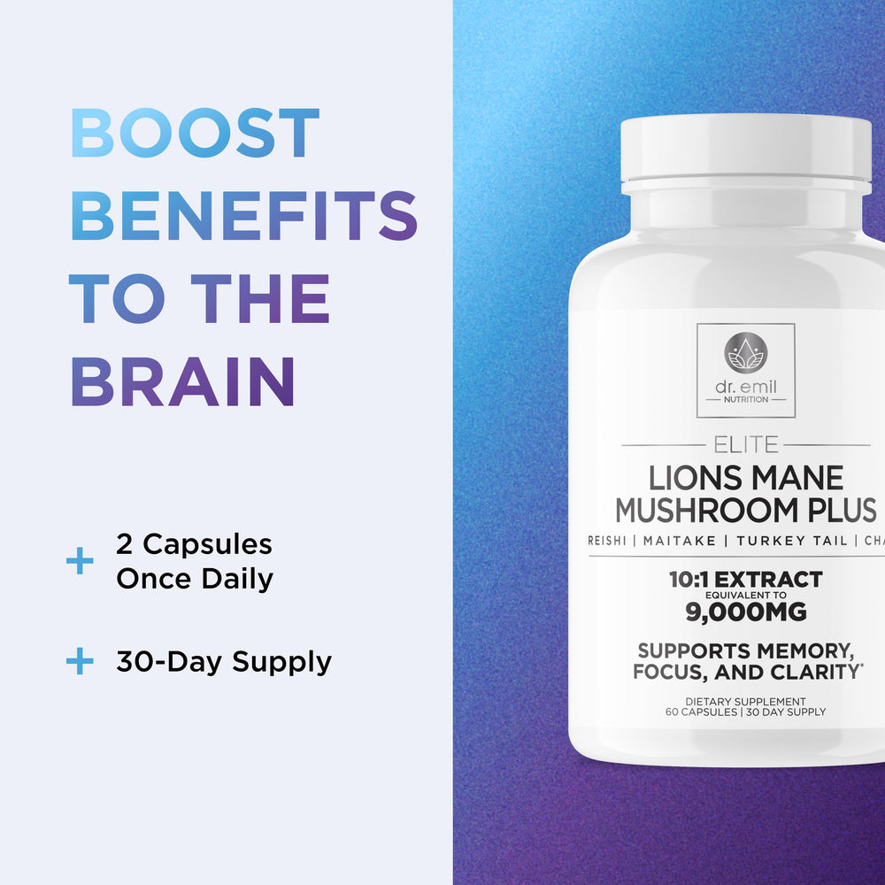 DR. EMIL NUTRITION immune-support mushroom blend concept image