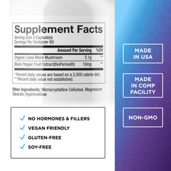 DR. EMIL NUTRITION Lion's Mane bottle with label for immune support.