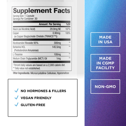 DR. EMIL NUTRITION NAD+ Boost bottle-pour demonstrating easy daily intake and energy-friendly routine.