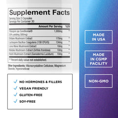 DR. EMIL NUTRITION Total Gut Health Complex label back with supplement facts and ingredients