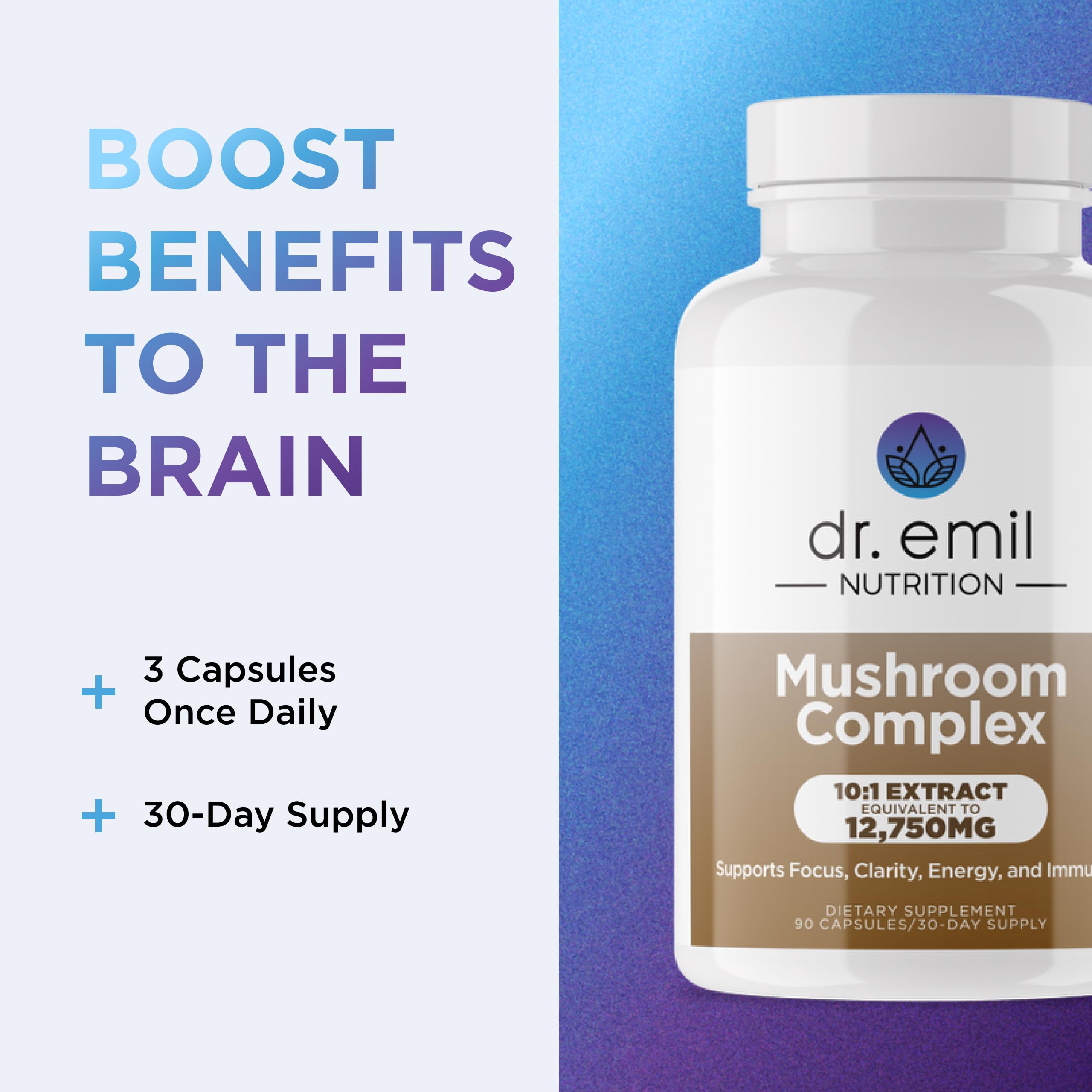DR. EMIL NUTRITION Turkey Tail mushroom in the blend