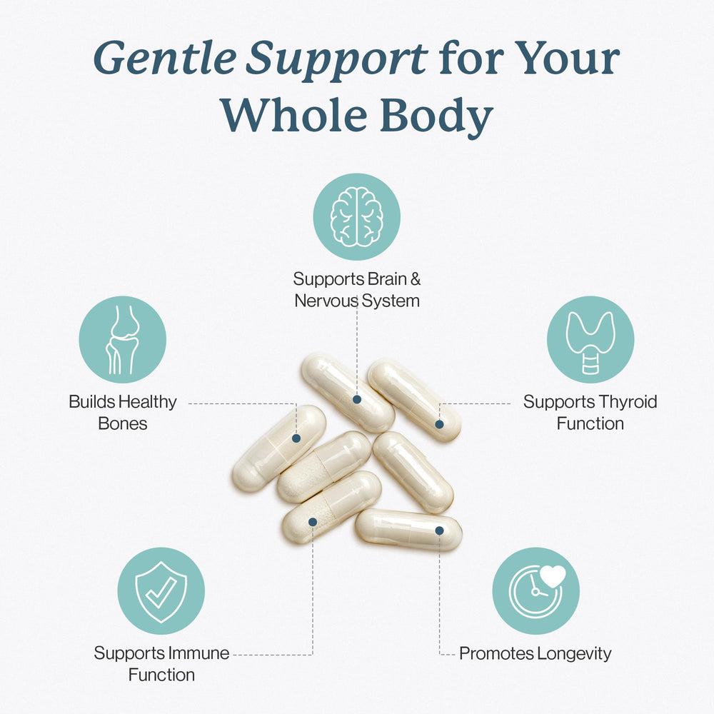 Gentle Care bottle highlighting organic fruit and vegetable blend phytonutrients