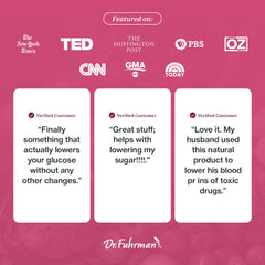 Dr Fuhrman Glucose instruction card outlines usage and storage tips.