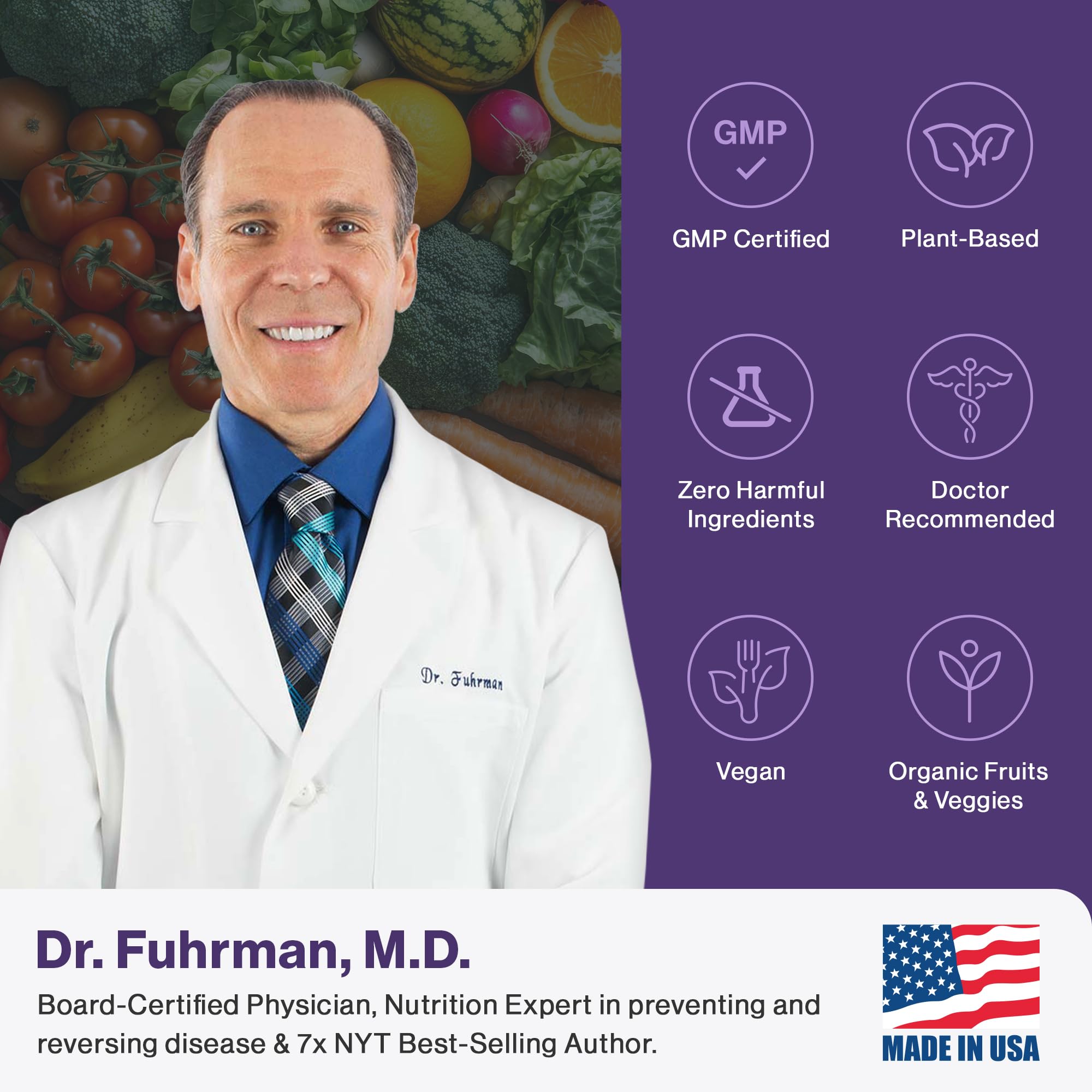Dr. Fuhrman Ultra Cell Biotect daily-use capsule arrangement.