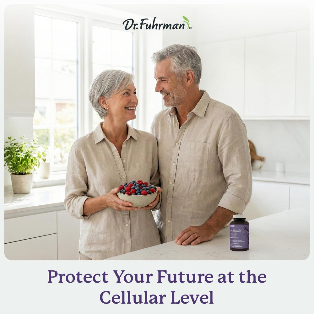 Dr. Fuhrman Ultra Cell Biotect green tea extract image highlighting antioxidant notes.