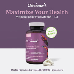 Dr. Fuhrman Women’s Multivitamin tablets close-up showing natural color
