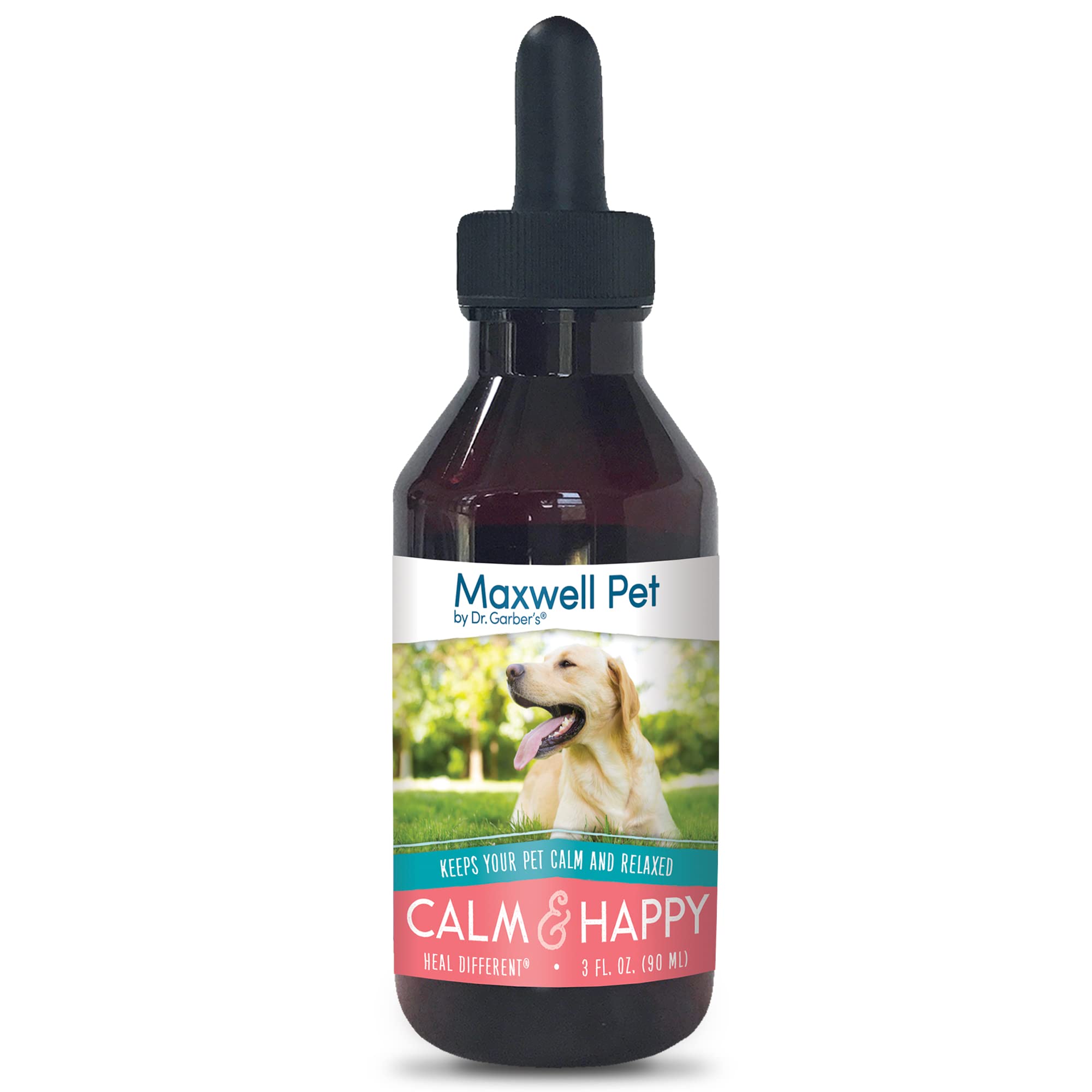 DR.GARBER'S Maxwell Pet calm bottle-3oz eases canine anxiety during storms.