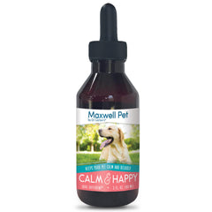 DR.GARBER'S Maxwell Pet calm bottle-3oz eases canine anxiety during storms.