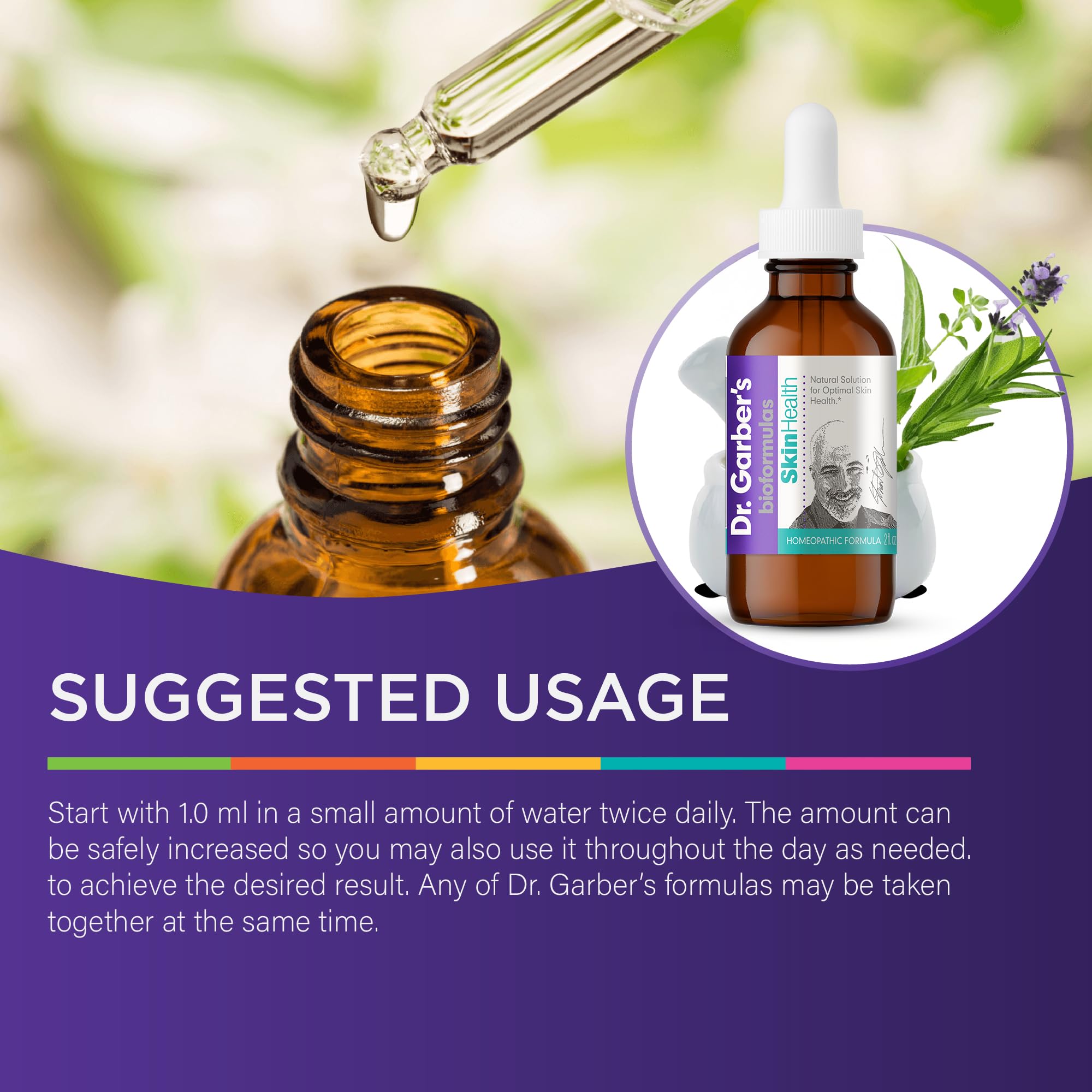 DR.GARBER'S drops ready for daily skincare ritual.