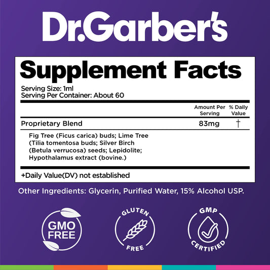 Dr. Garber's Stress Support drops with pipette enable easy, portable dosing