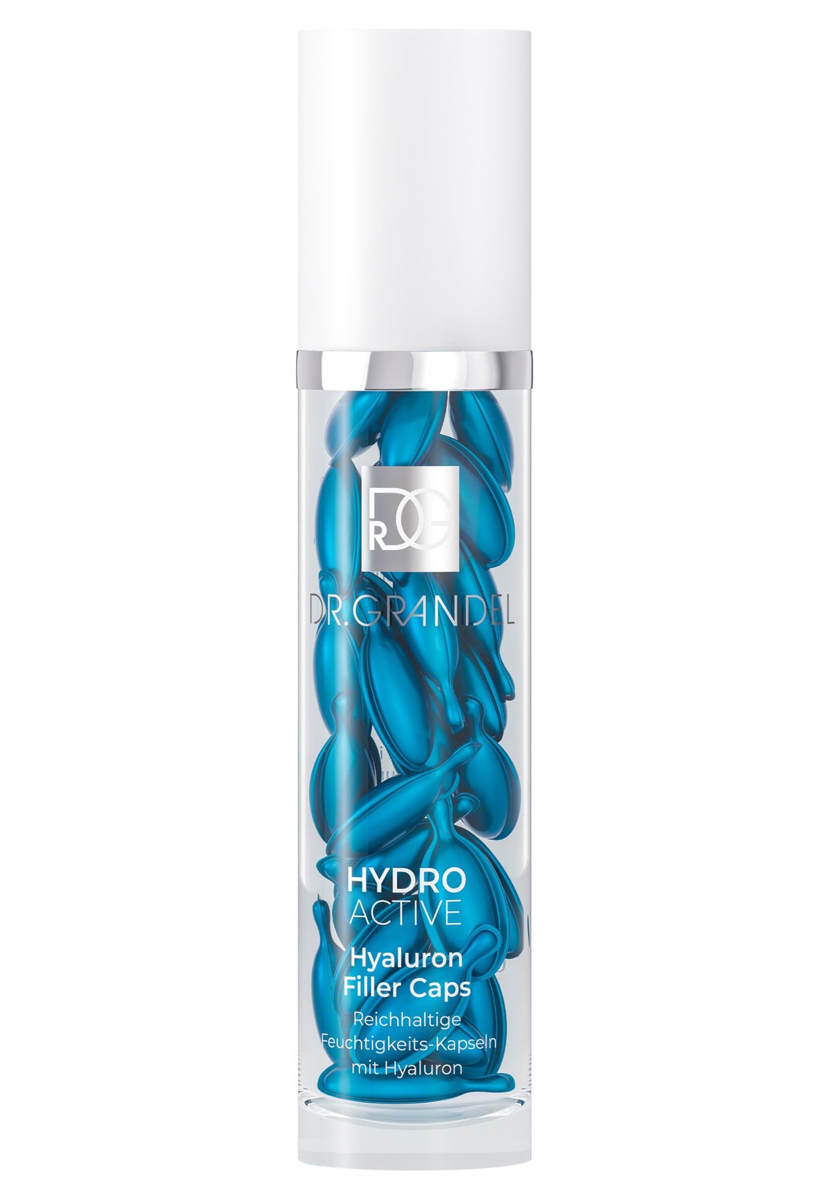 Dr. Grandel Hydro Active Hyaluron Filler Caps bottle with rich daily hydration