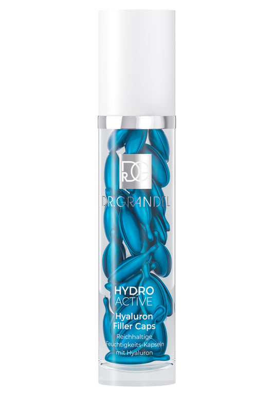 Dr. Grandel Hydro Active Hyaluron Filler Caps bottle with rich daily hydration