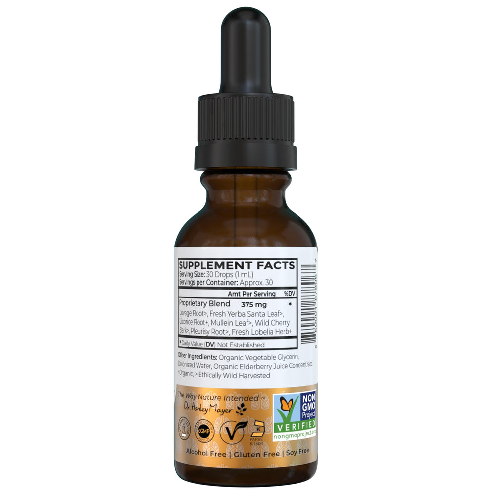 Dr. Green Mom cgmp and FDA-registered facility seal on packaging