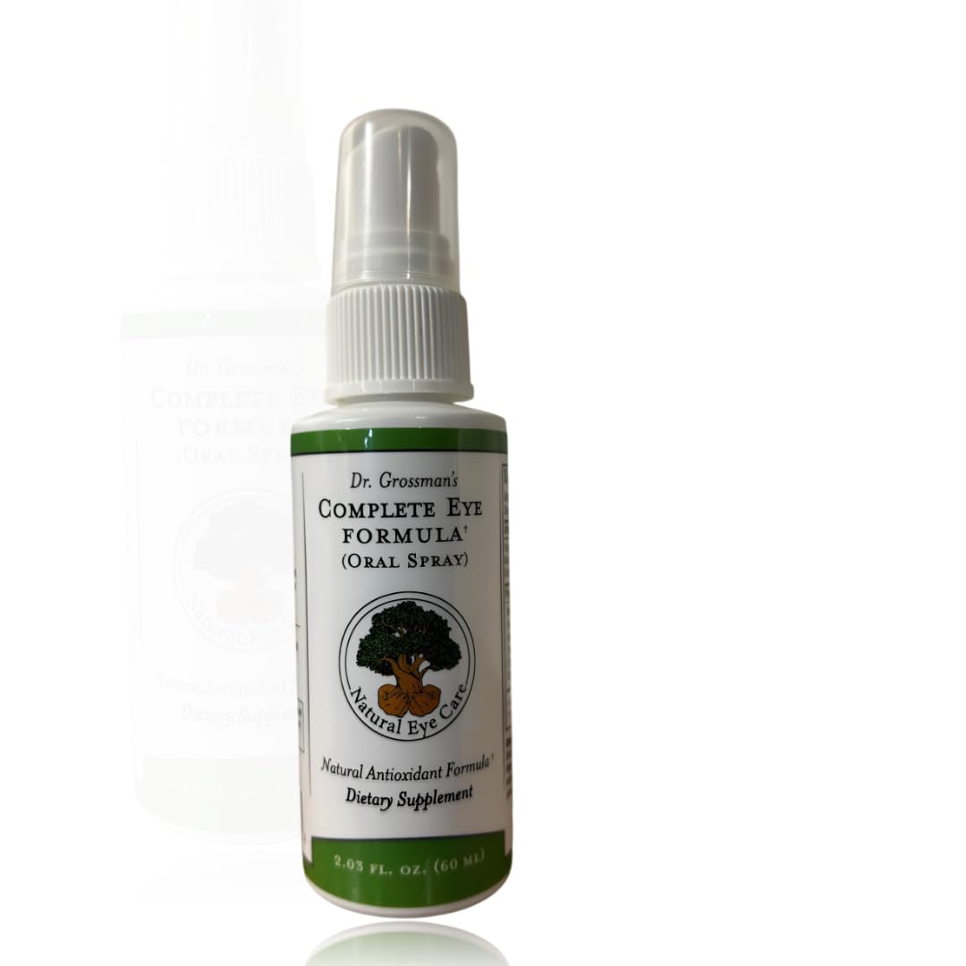 Dr. Grossman’s Complete Eye Formula bottle front supports eye health.