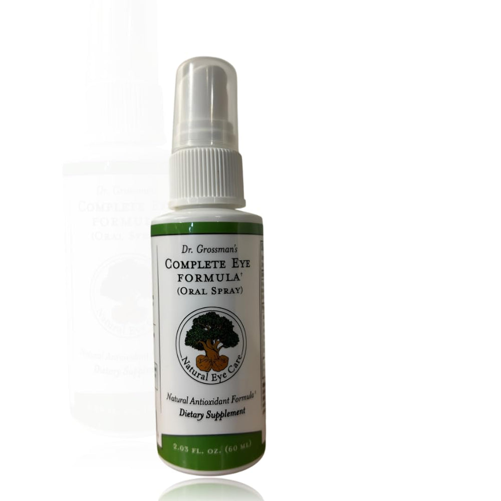 Dr. Grossman’s Complete Eye Formula bottle front supports eye health.