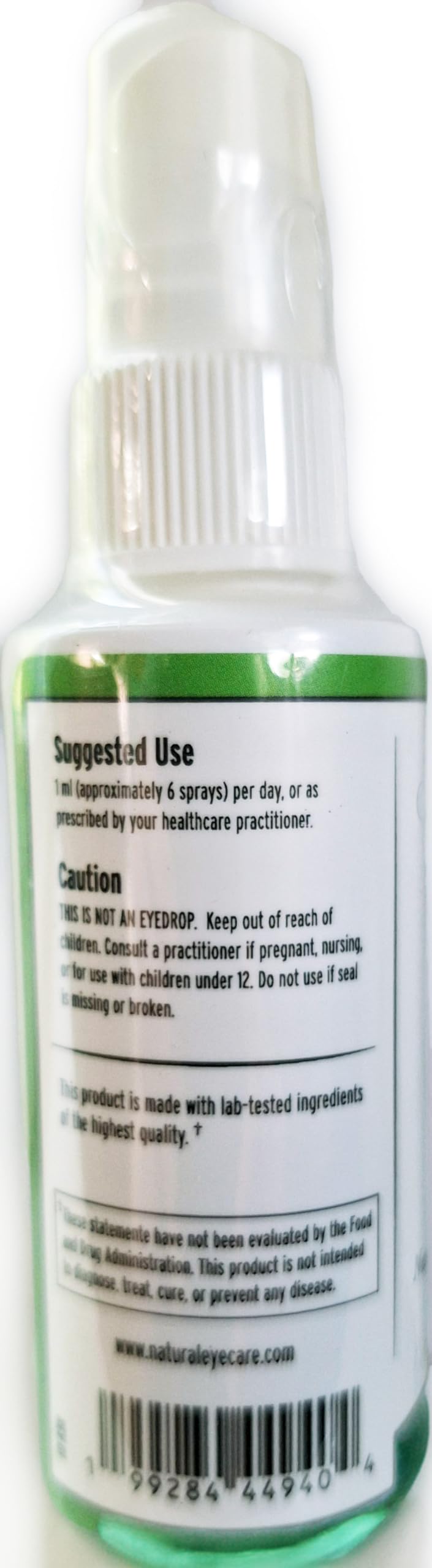 Dr. Grossman’s Complete Eye Formula oral spray offers quick absorption and convenience.