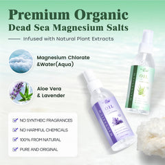 Dr. Herbarius magnesium spray applied to leg for soothing relief.