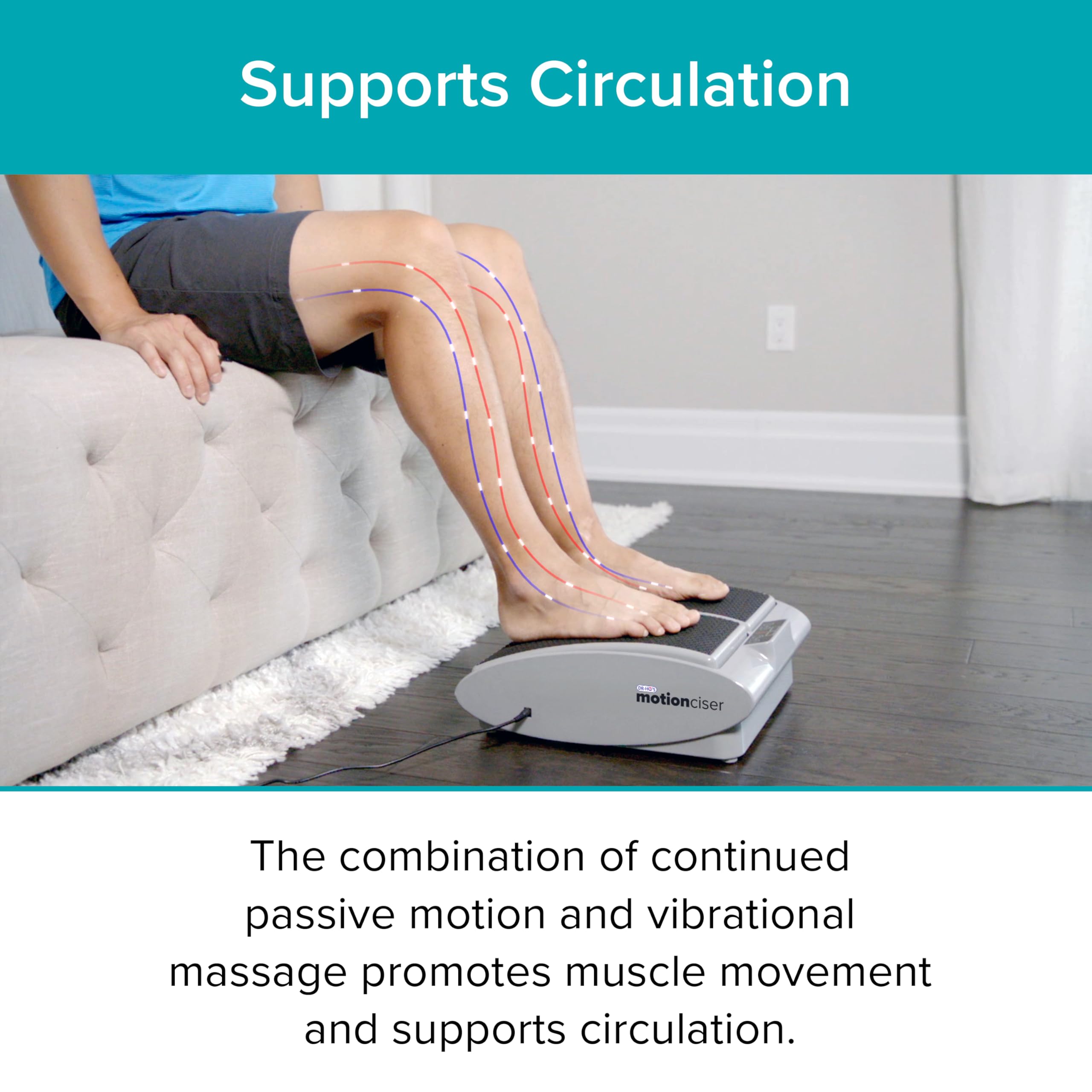 Dr Ho's MotionCiser for cold feet and legs offers gentle warmth.