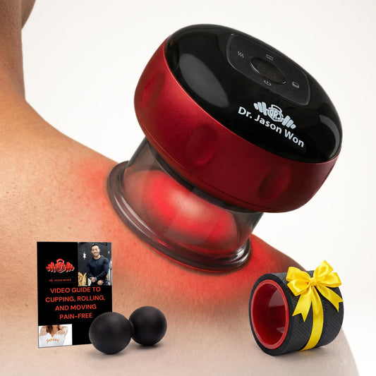Dr. Jason Won cupping therapy set overview with all components for home recovery