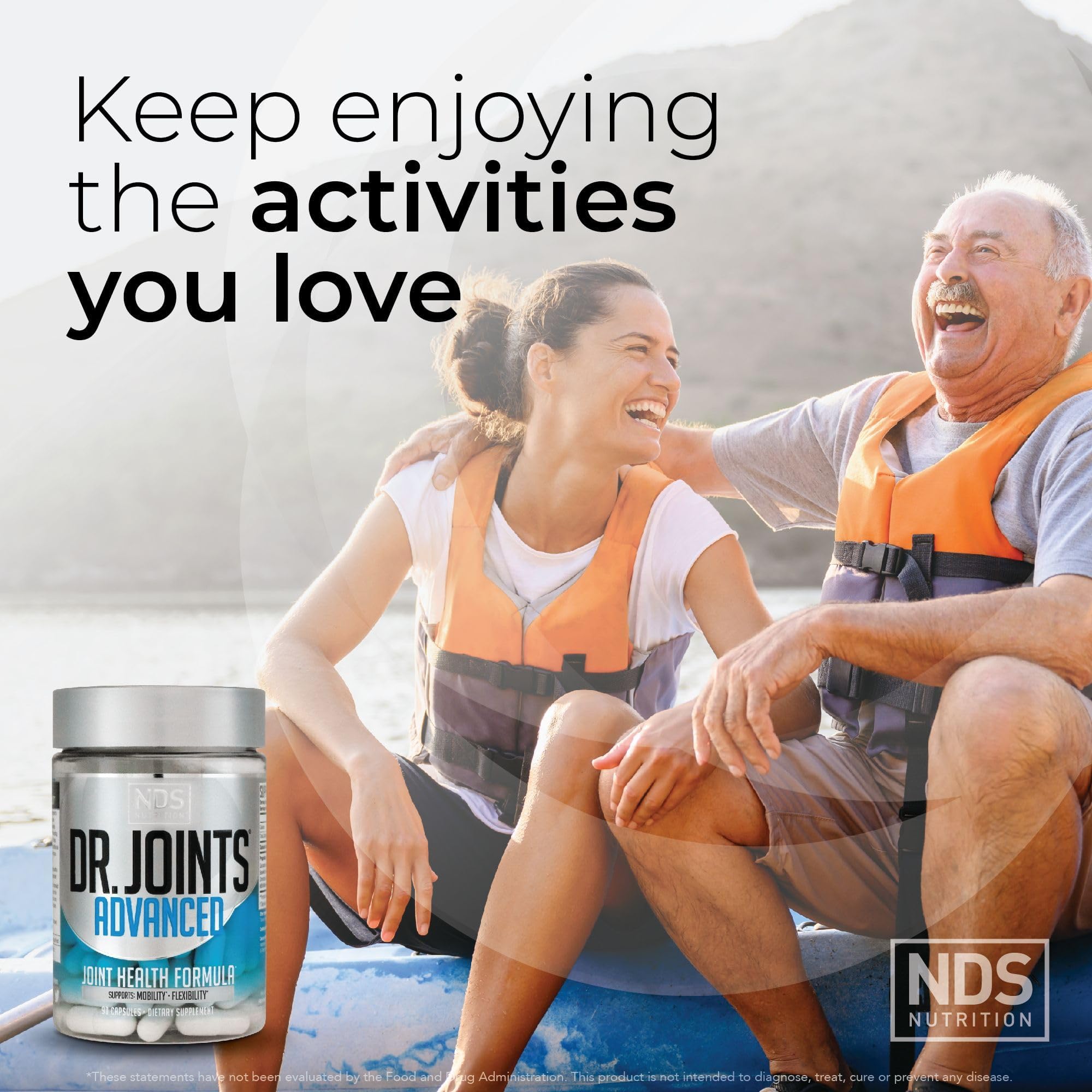 Dr. Joints Advanced turmeric complex highlights stiffness relief potential.