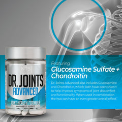Dr. Joints NDS Advanced turmeric root image suggesting anti-stiffness benefits.