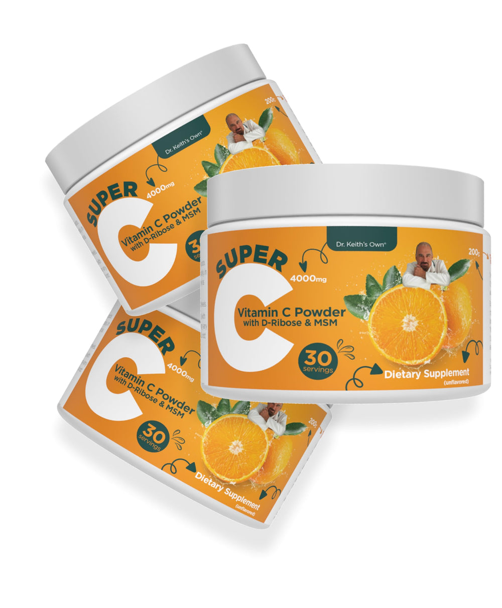 Dr. Keith's Own Super C with D-Ribose enhances energy-friendly vitamin C