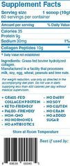 Dr. Kellyann collagen powder ingredients label close-up