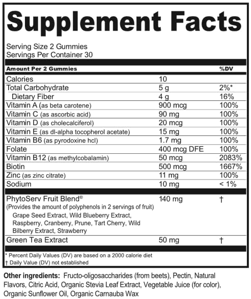 Dr. Kellyann Harmony Vitality Gummies close-up highlights texture for on-the-go nutrition.