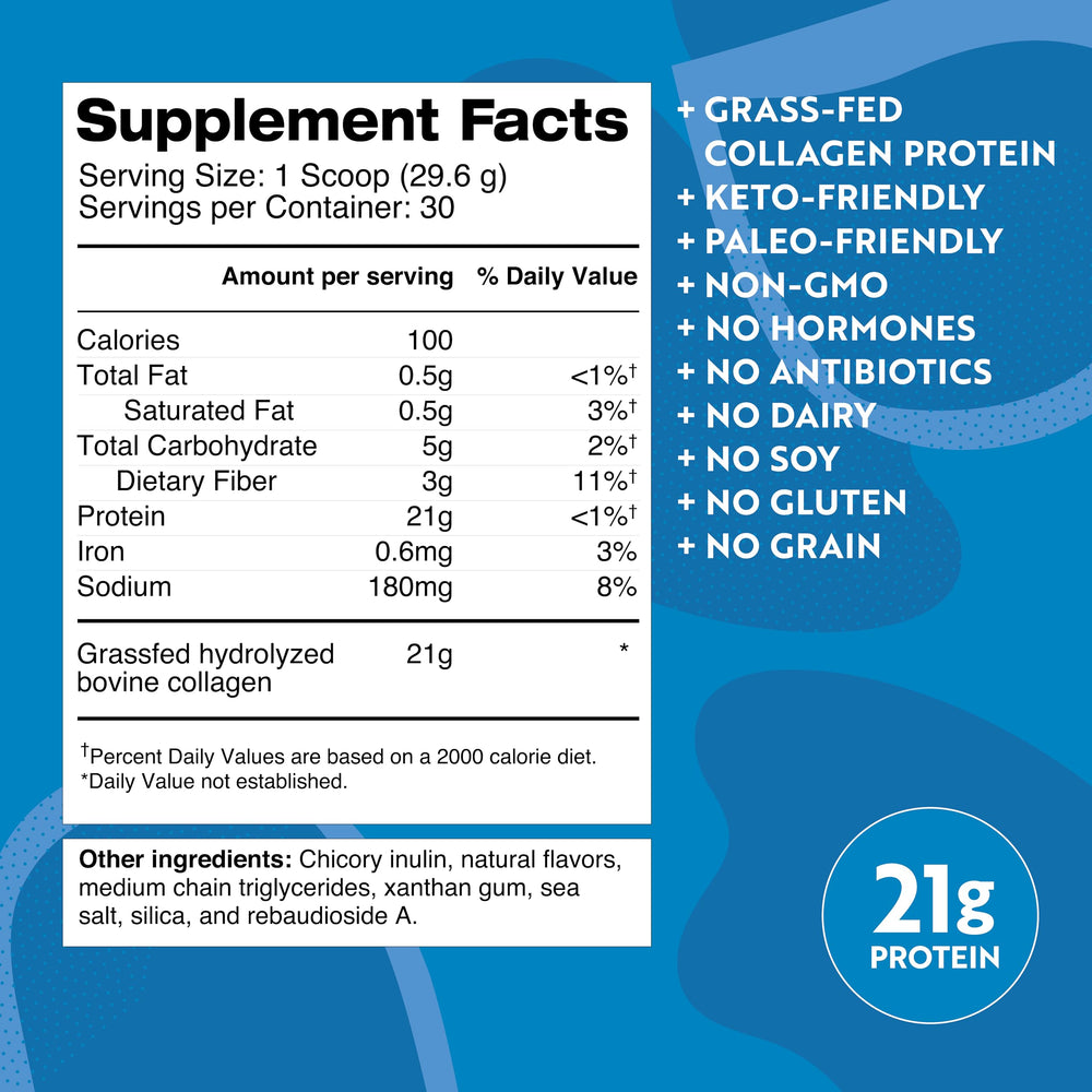 Pouring Dr. Kellyann Vanilla Bone Broth Protein into a glass