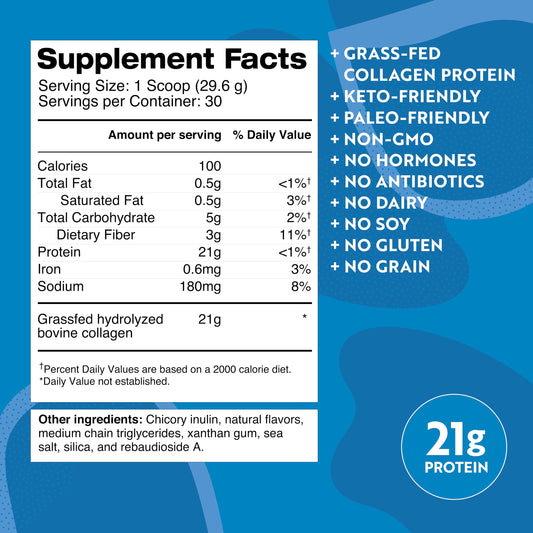 Pouring Dr. Kellyann Vanilla Bone Broth Protein into a glass