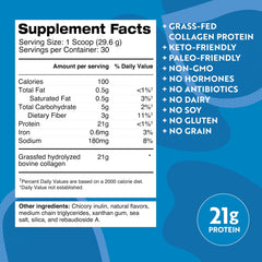 Pouring Dr. Kellyann Vanilla Bone Broth Protein into a glass