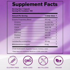 Dr. Liz Cruz Everyday ENZYMES nutrition panel helps plan nutrient absorption.