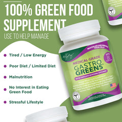 Gastro Greens bottle pour illustrates simple, consistent dosing for busy mornings.