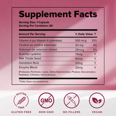 Packaging image shows 60-count bottle for easy daily use.