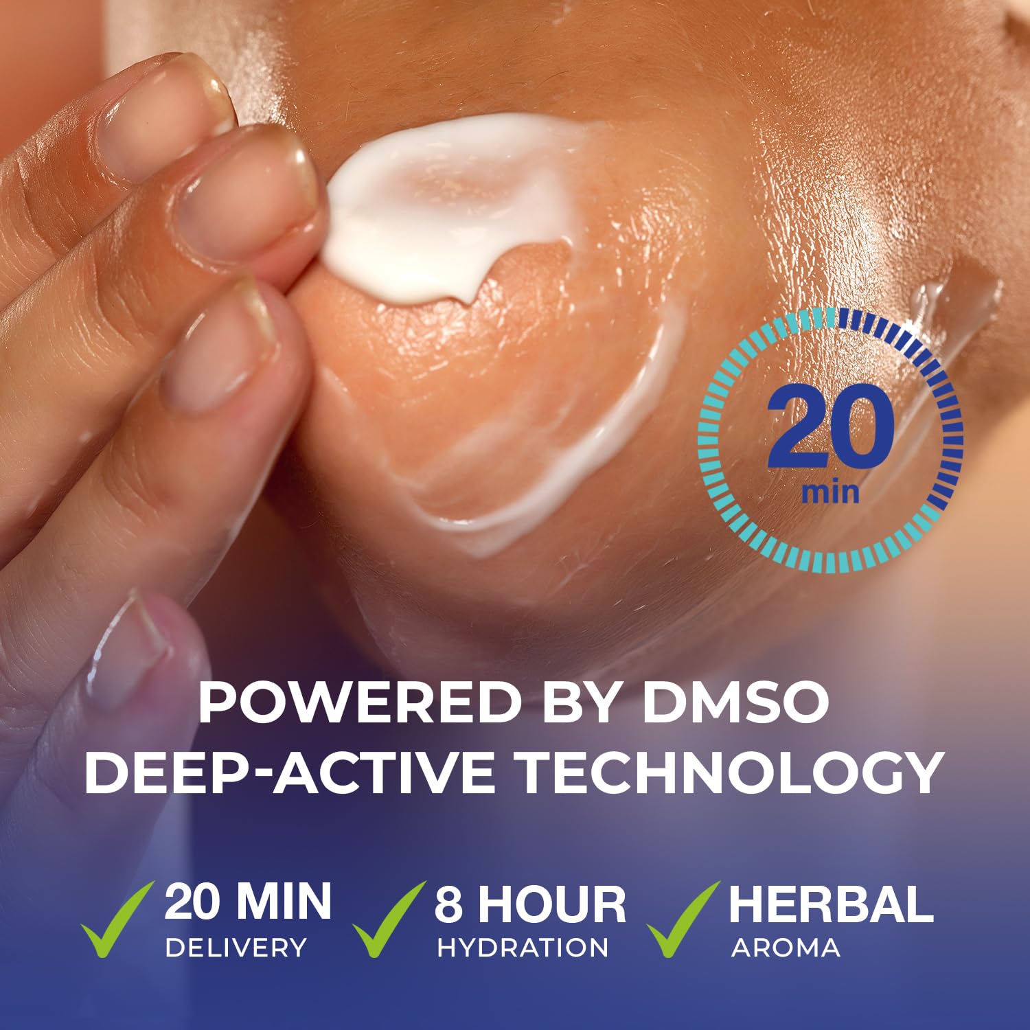 Dr Luke DMSO cream bottle pump demonstrates easy application for larger areas