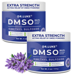 Dr Luke DMSO lavender bottle shows a soothing nighttime option for tired muscles