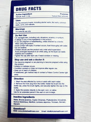 Dr. Luke Plantar Wart Freeze Off packaging on display for shoppers.