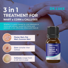 Dr. Luke Plantar Wart Freeze Off usage step demonstrating mask application.