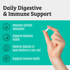 Dr. Matthew probiotic capsules for easy daily digestion support and gut health.