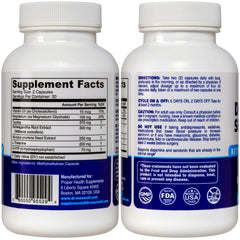 Close-up of Dr. Maxwell capsules showing easy-to-swallow form