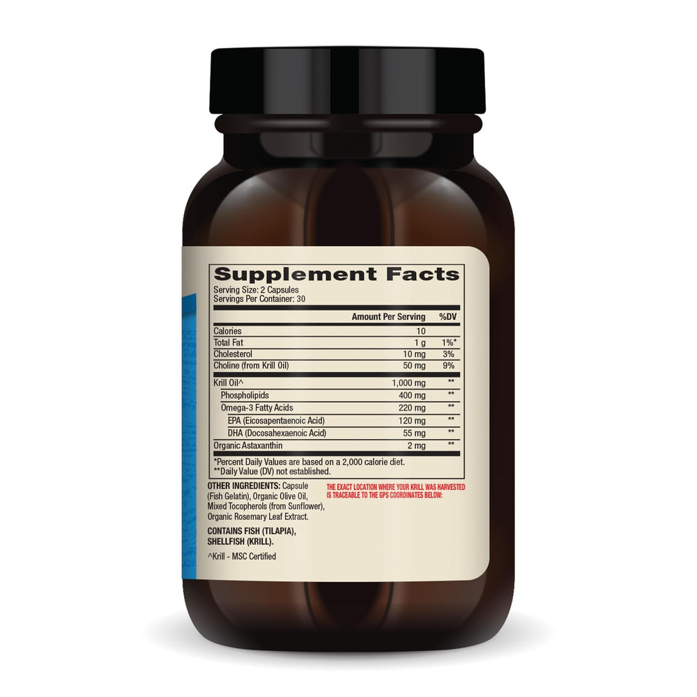 Dr. Mercola Antarctic Krill Oil capsules for convenient EPA and DHA intake.