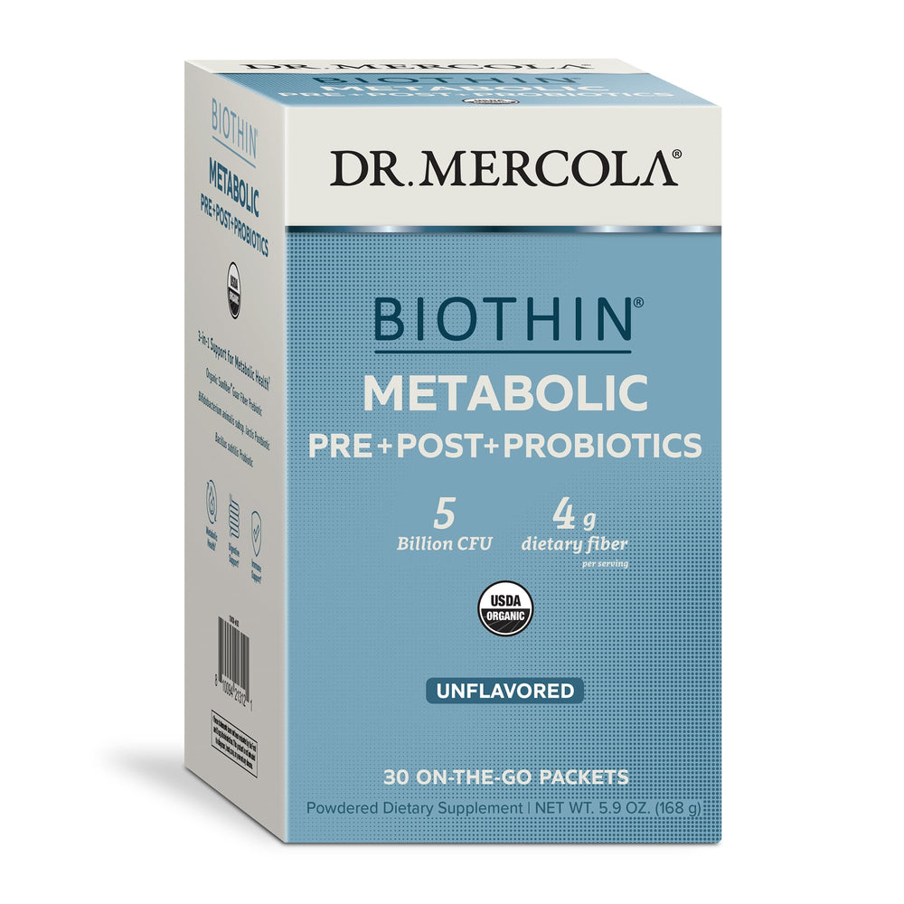 Dr. Mercola Biothin Metabolic packaging showing quality and convenience