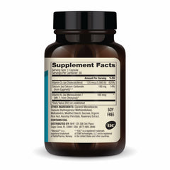 Dr. Mercola Calcium with D3 & K2 ingredients close-up highlighting egg-shell minerals