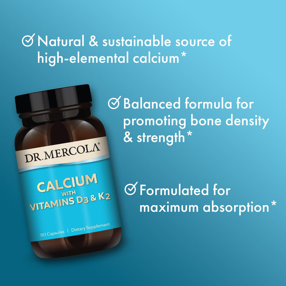 Dr. Mercola MK-7 vitamin image signals calcium absorption support